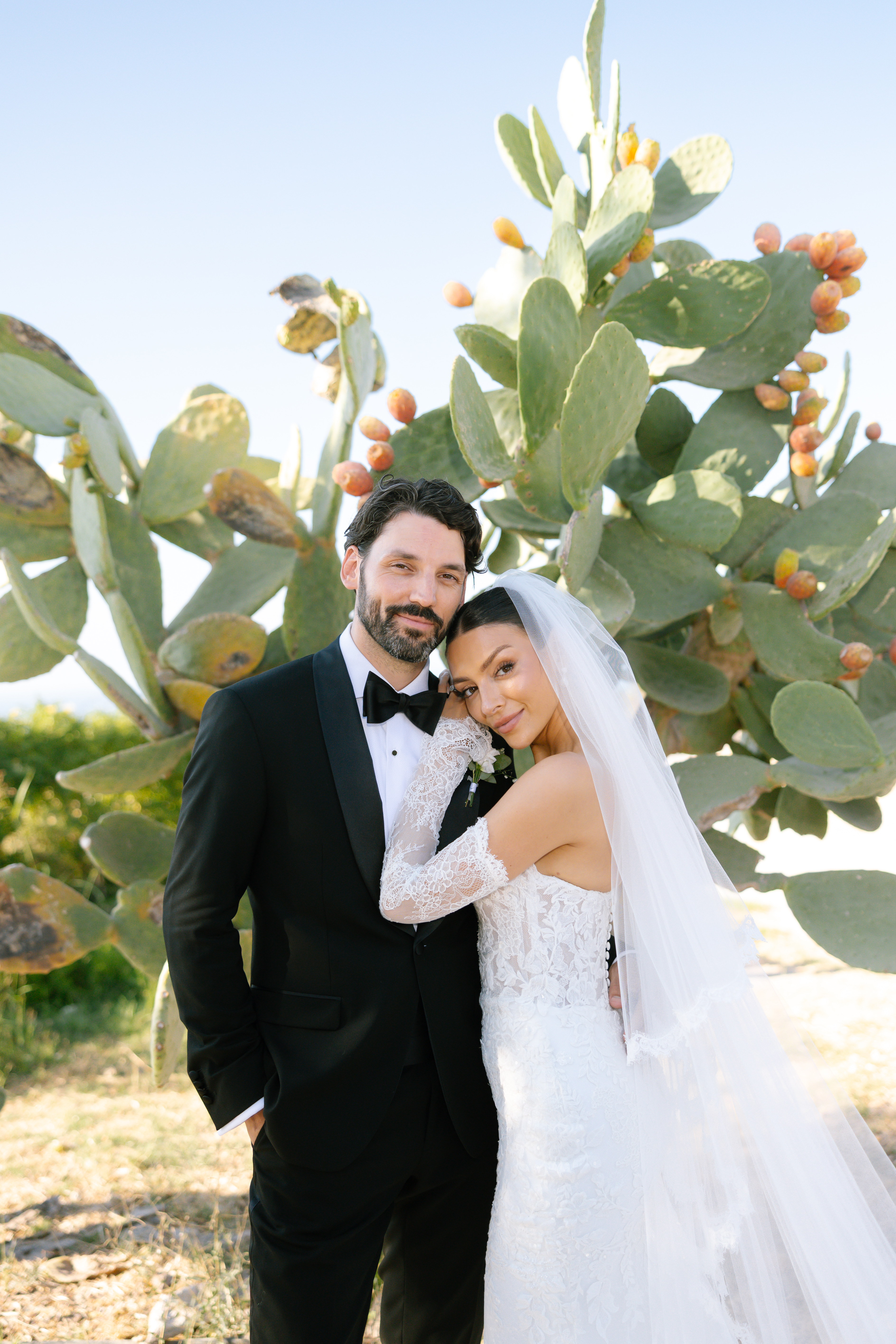 Bride and groom at destination wedding